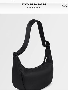 FAB LOU Luna Black Shoulder Hobo Bag
